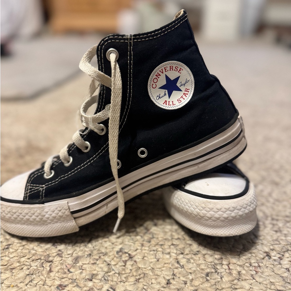 Converse Black and White High-Tops